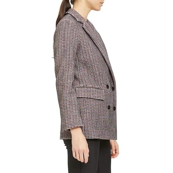 THEORY Piazza Walden Tweed Double-Breasted Jacket - NWT - Picture 3 of 12